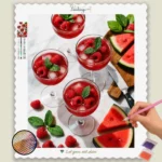 Erfrischender_Himbeer-Cocktail_und_Wassermelonen-Fest