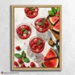Erfrischender_Himbeer-Cocktail_und_Wassermelonen-Fest