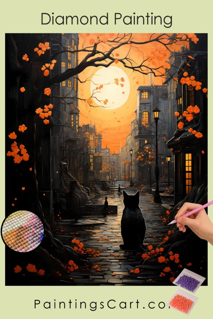 Black Cat in Spring 1 Black Cat in Spring