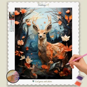 Schattig Hertje Lente Origami