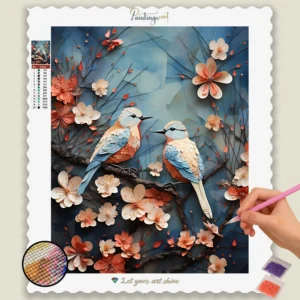 Pájaros en Primavera Origami