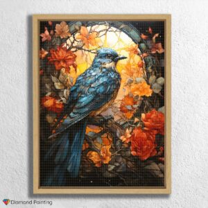 Colorful Bird Stained Glass