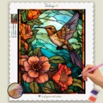 Hummingbird Stained Glass