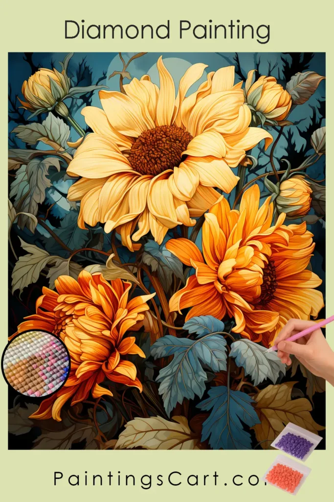 Sunflowers at Dusk 1 Sunflowers at Dusk