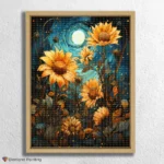 Amazing Sunflowers at Dusk