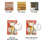 Beer Zone DIY Metallposter