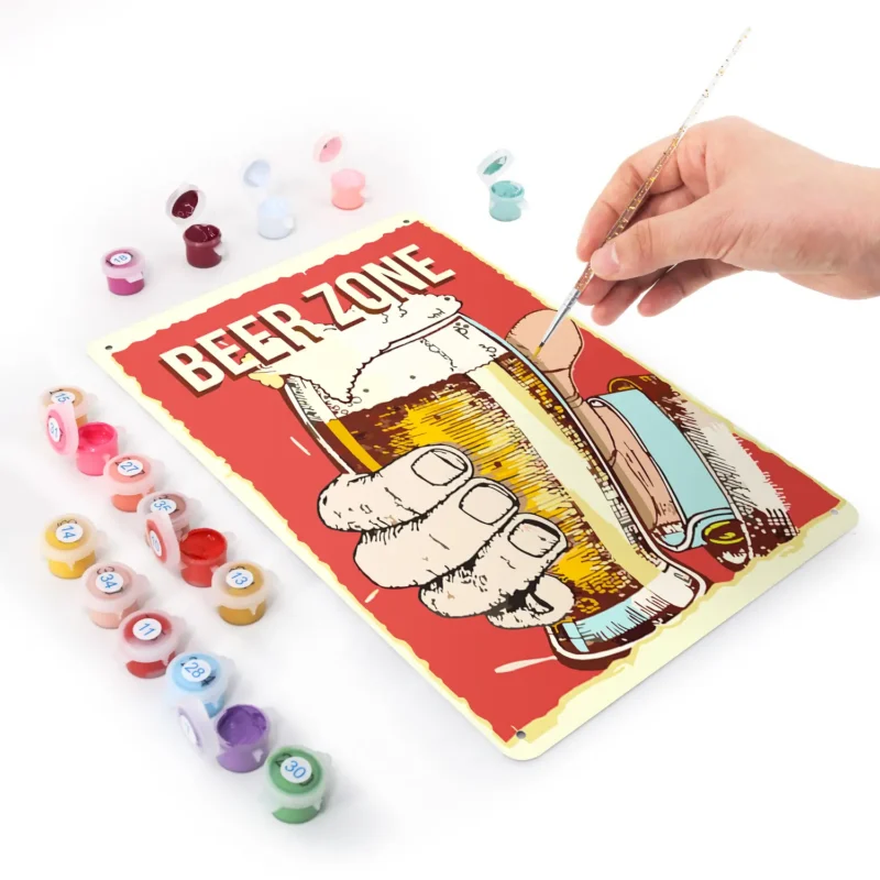 Beer Zone DIY Metallposter