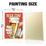 Beer Zone DIY Metallposter