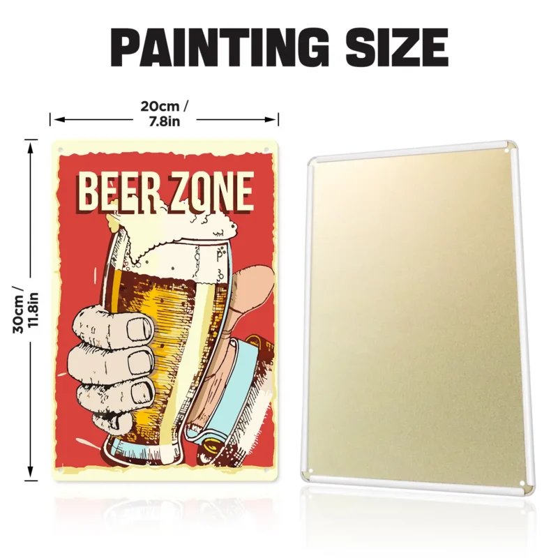 Beer Zone DIY Metallposter