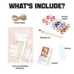 Beer Zone DIY Metallposter