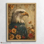 Eagle and Flowers