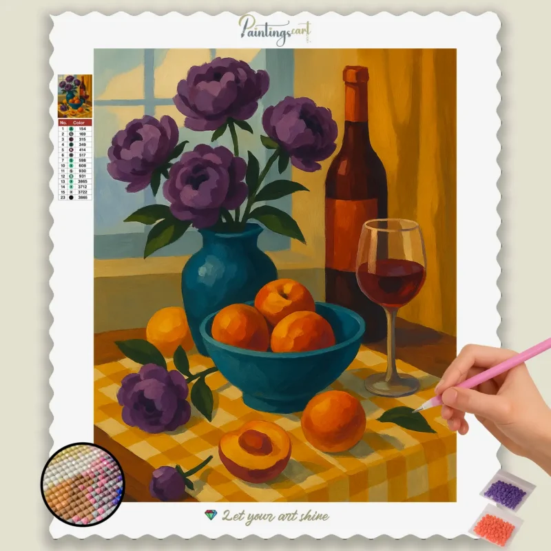Nature_morte_vibrante_aux_pivoines_et_vin_base-diamond-painting-paintingscart Nature_morte_vibrante_aux_pivoines_et_vin