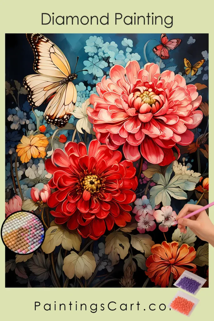 Farverige Efterårsblomster 1 Farverige Efterårsblomster