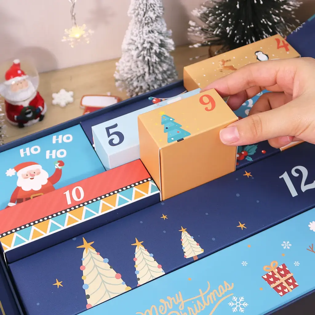 Paint by Numbers Christmas Advent Calendar 2025 - Blue 2 17178 Paint by numbers Diamond Painting webp DIY paintings - Paint by numbers - Diamond Painting