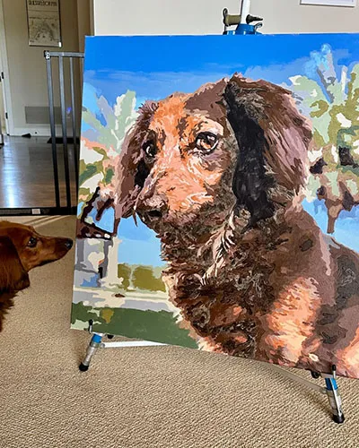 Happy customer's painting