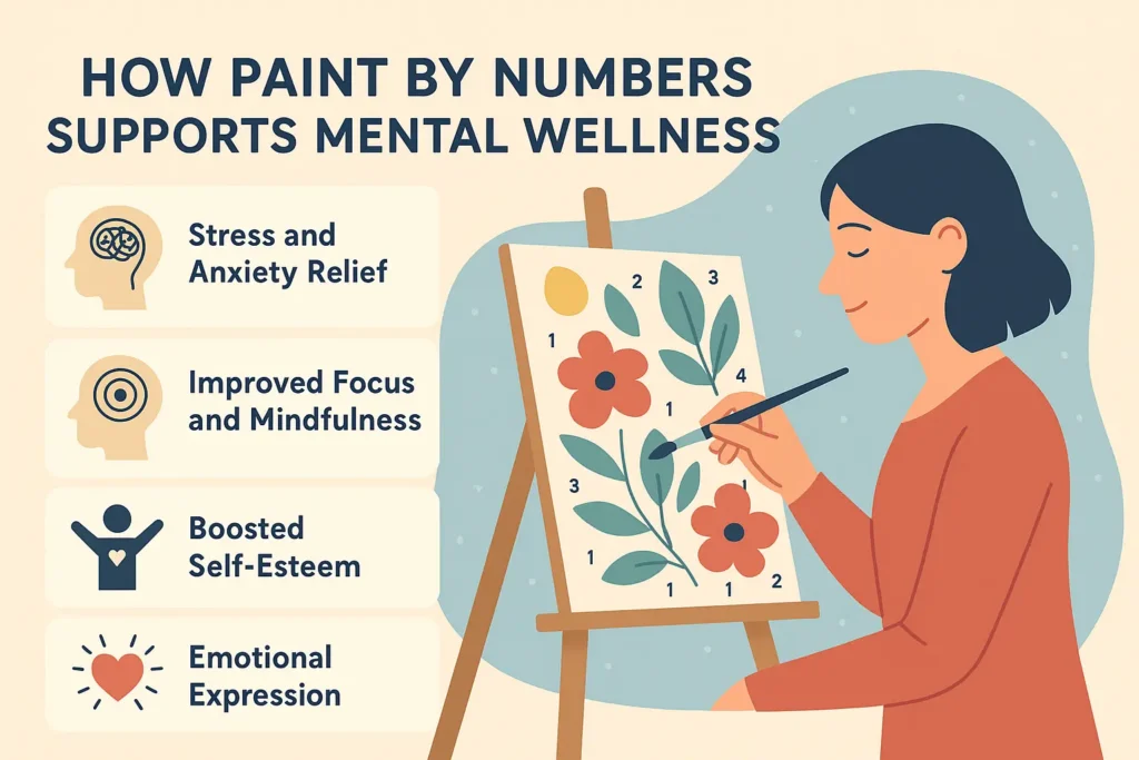Benefits of Paint by Numbers for Mental Wellness 3 How Paint by Numbers Supports Mental Wellness