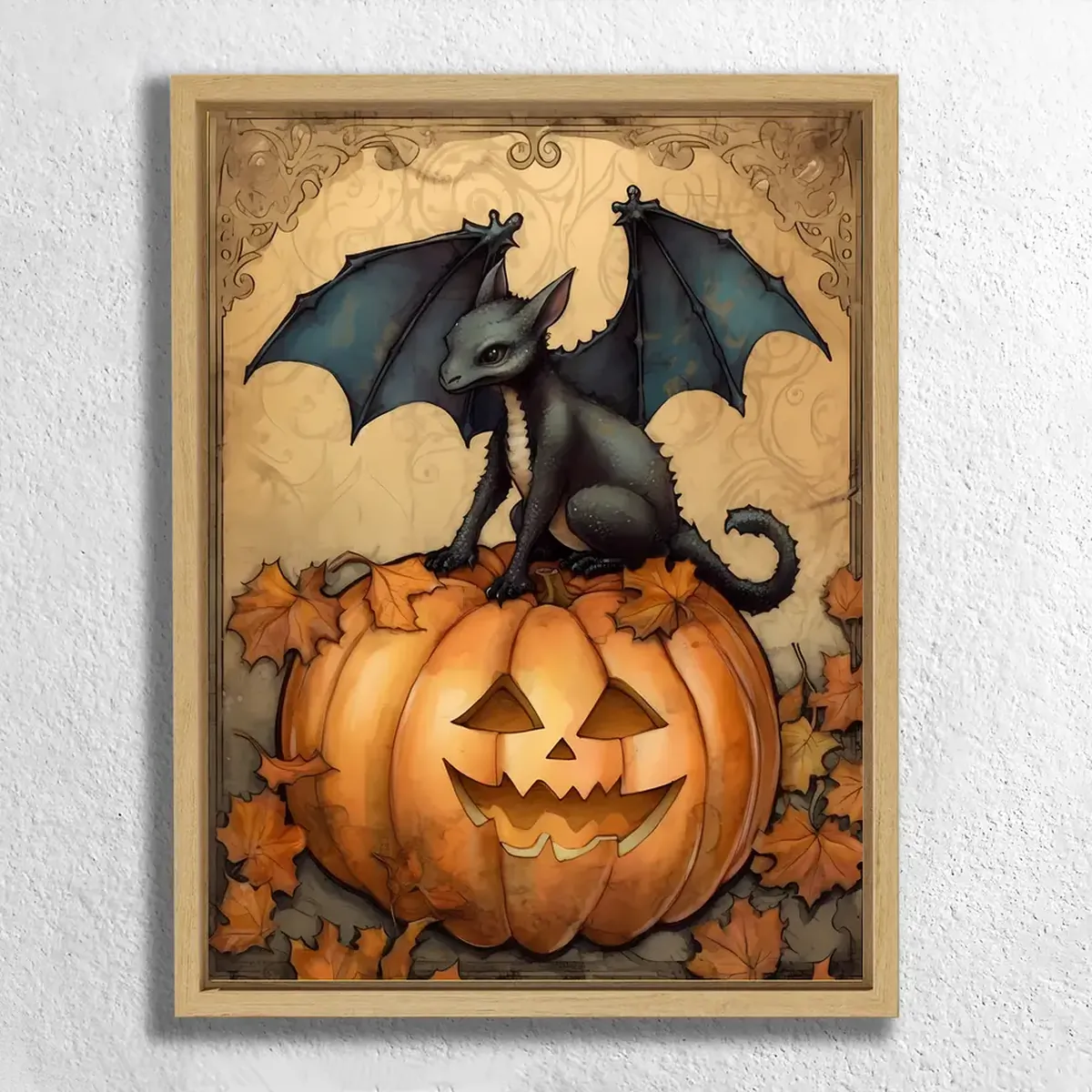 Pumpkins and Dragons: Unique Halloween Wall Art Ideas You’ll Love 5 Halloween Dragons (20)_floatver_paint-by-numbers_webp