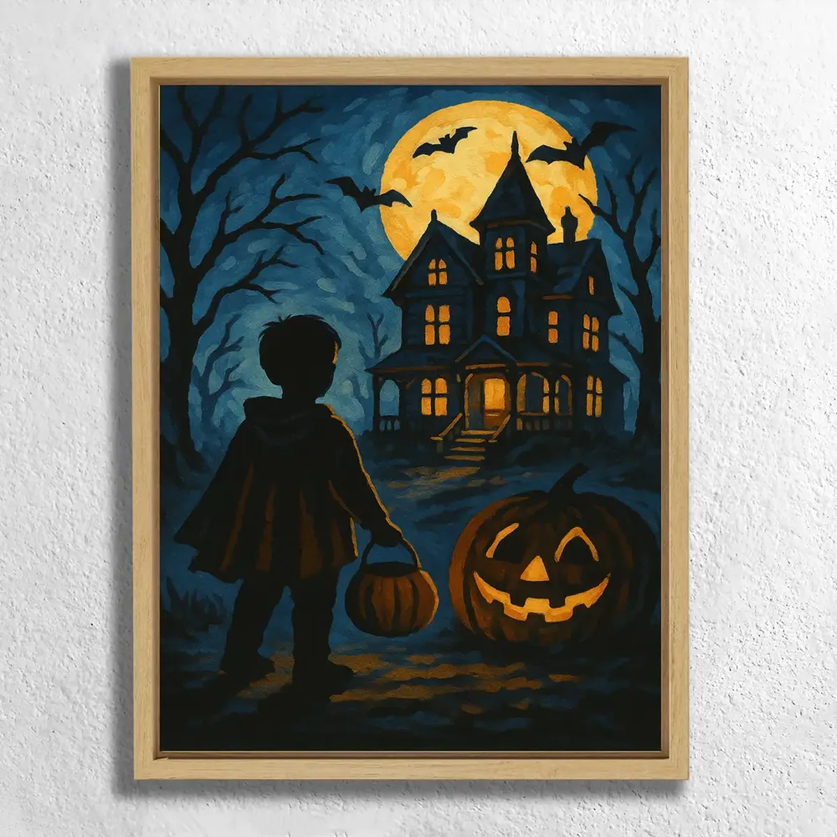 ️ Haunted House Paintings: Dark & Dreamy Art for a Spooky Halloween 6 Halloween Night at the Haunted House_floatver_paint-by-numbers_webp