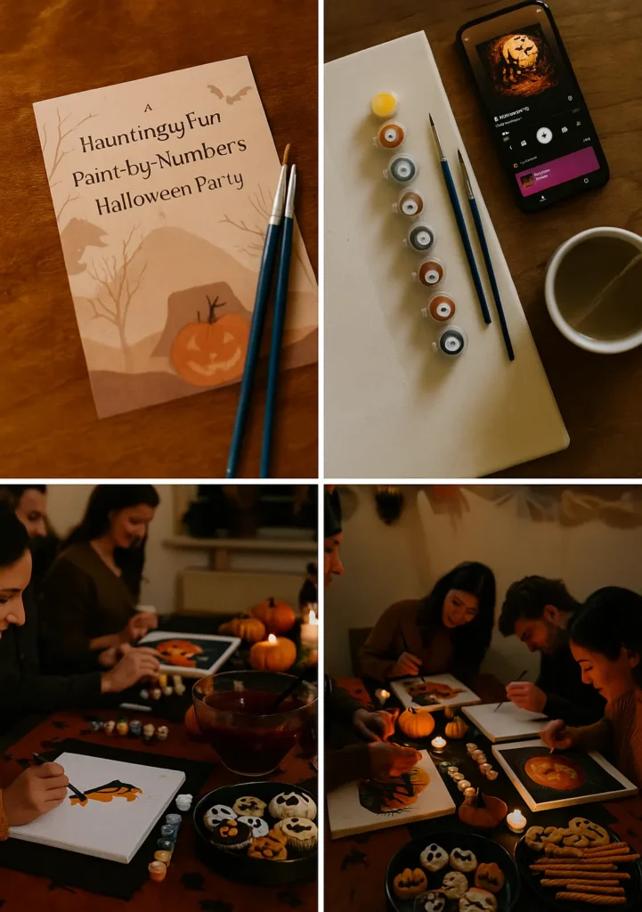 Host a Hauntingly Fun Paint-by-Numbers Halloween Party 2 Anordna en Spöklikt Rolig Målning-efter-Nummer Halloweenfest