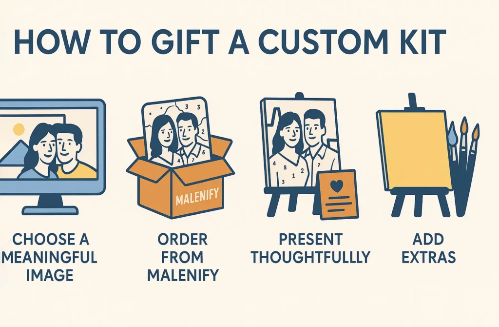 Surprise Loved Ones: Custom Paint by Numbers as the Ultimate Gift 7 How to Gift a Custom Kit