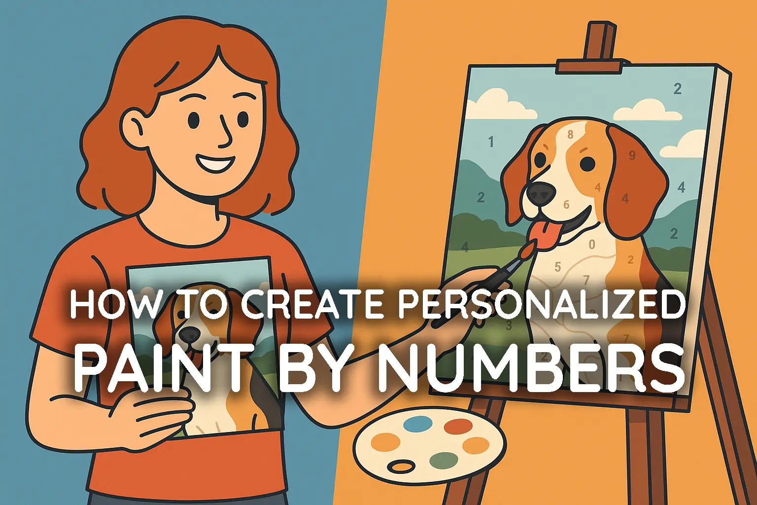 How to create personalized paint by numbers