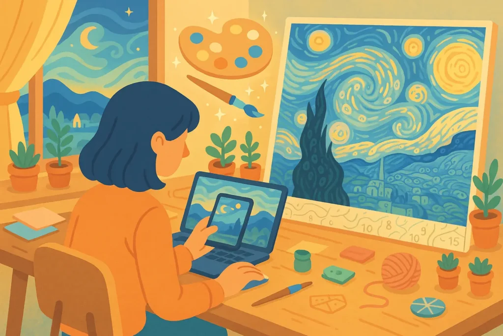 How to Create a Personalized Paint by Numbers Masterpiece from Your Photos 3 How to customize painting 1024x683 1 DIY paintings - Paint by numbers - Diamond Painting