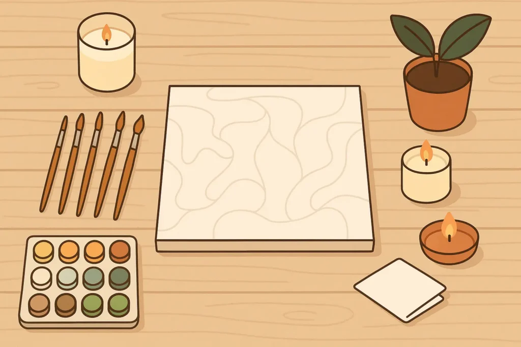 Benefits of Paint by Numbers for Mental Wellness 8 Organize painting supplies