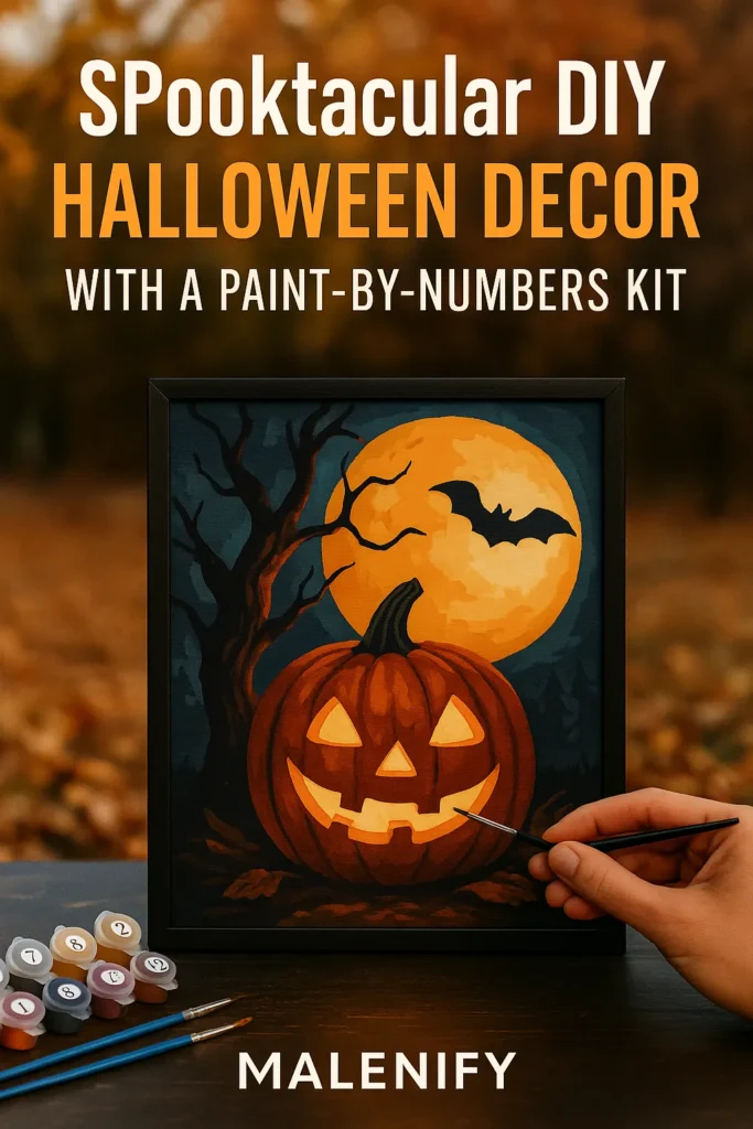 Spooktacular DIY Halloween Decor: A Paint-by-Numbers Guide 2 DIY Halloween Decor