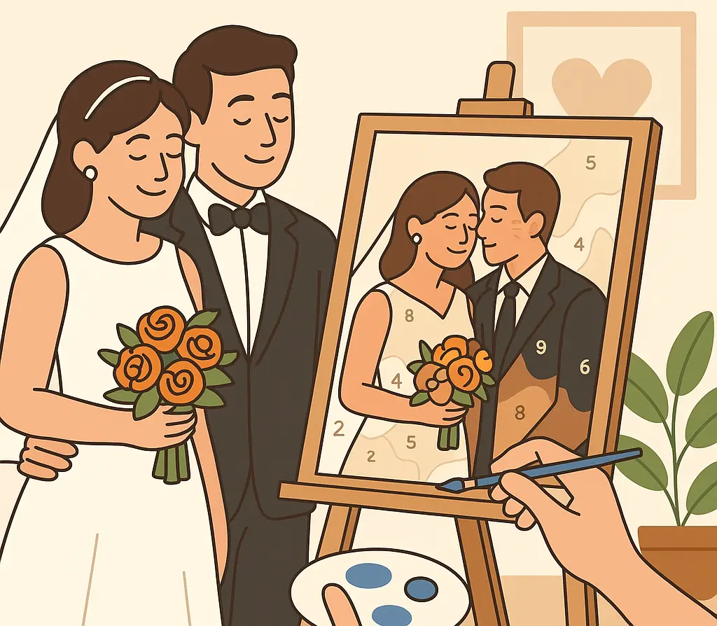 Surprise Loved Ones: Custom Paint by Numbers as the Ultimate Gift 4 Weddings/Anniversaries