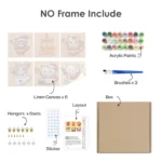 Without Frame Mini Paint by Numbers