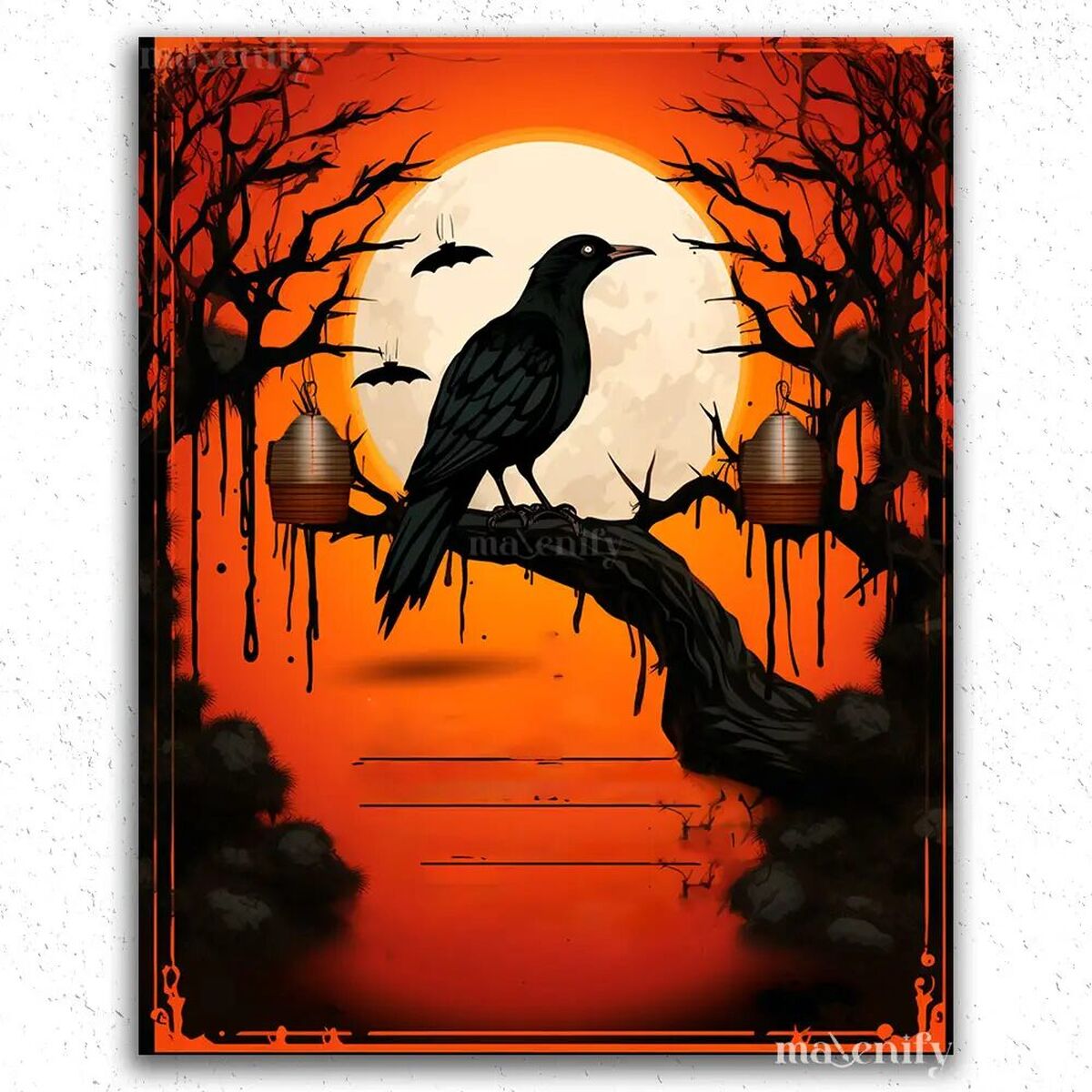 The Soul of Spooky Season: Bats, Crows and Dragons 7 image 10 DIY paintings - Paint by numbers - Diamond Painting