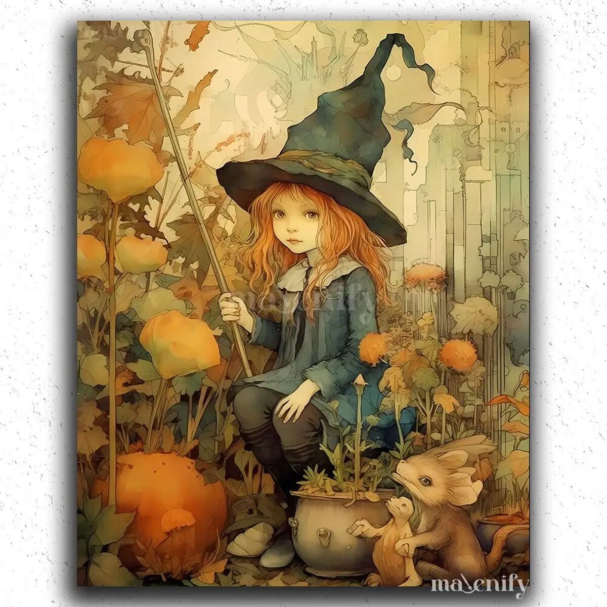 Betoverende Penselen: Ontdek de Magie van Onze Nieuwe Heksenschilderijen 7 image 4 DIY paintings - Paint by numbers - Diamond Painting