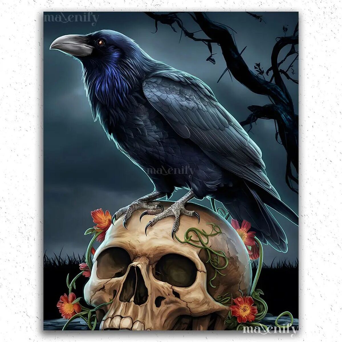 The Soul of Spooky Season: Bats, Crows and Dragons 6 image 9 DIY paintings - Paint by numbers - Diamond Painting
