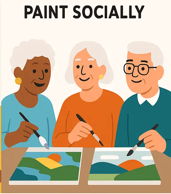 3 Reasons Why Seniors should Start Paint by numbers? 5 Painting with friends