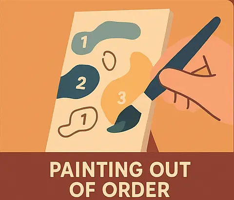 painting out of order DIY paintings - Paint by numbers - Diamond Painting